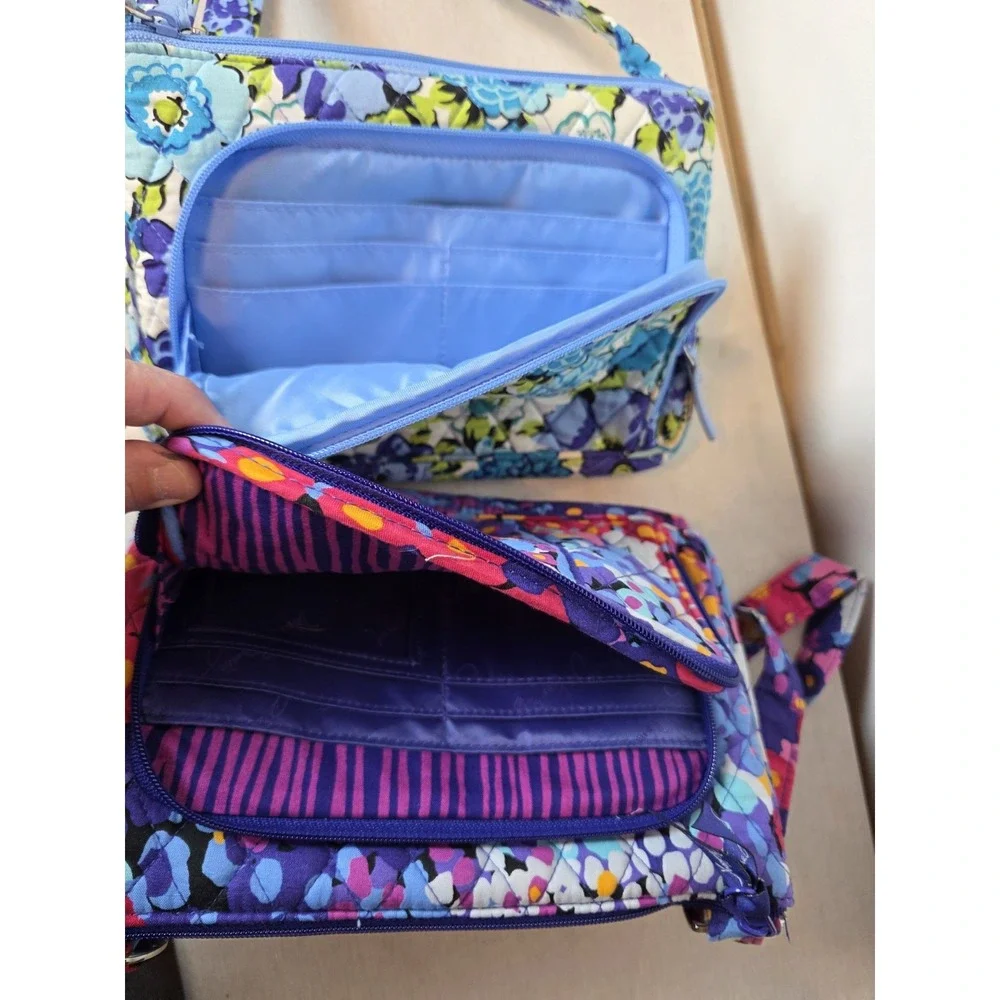 Vera Bradley Floral Crossbody Bag Purse 7